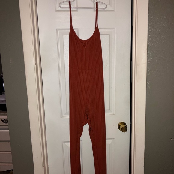 Orange O-Ring Cami Jumpsuit - Picture 3 of 6